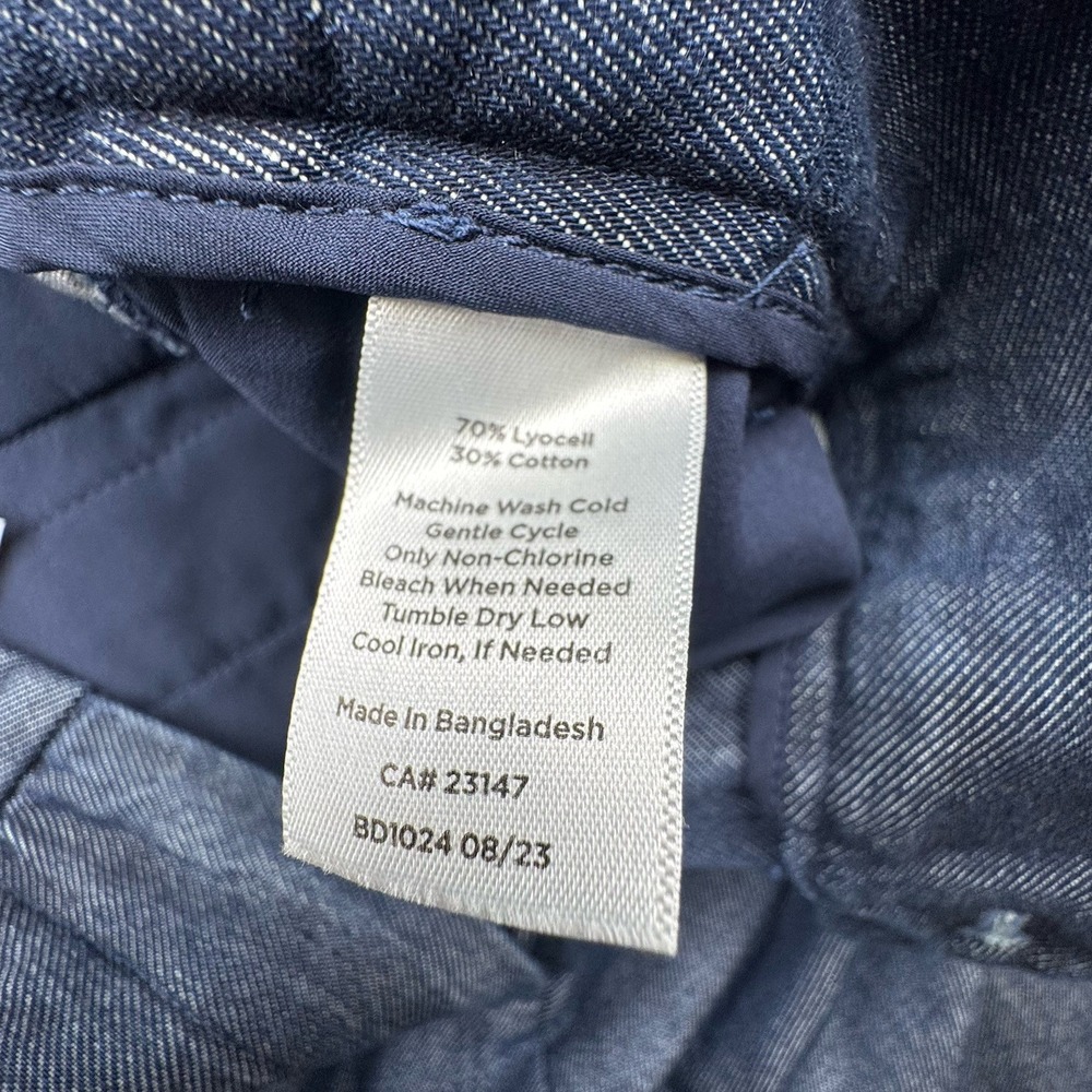 Talbots Womens Weston Dress Pants Sz 2‎ Blue Wide Leg Pleated High Rise NEW - Picture 10 of 16